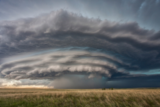 a supercell storm structure near Great Falls, Montana