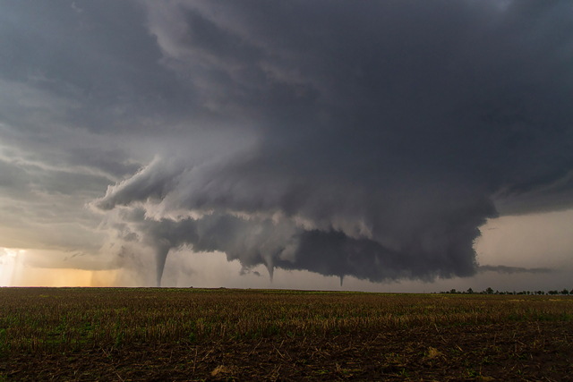 three tornadoes from the same storm